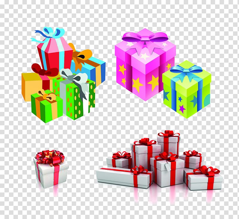 Gift wrapping Decorative box , Gift heap transparent background PNG clipart