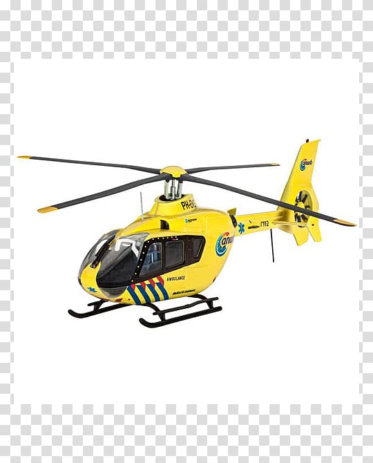 Eurocopter EC135 Helicopter Revell 1:72 scale Plastic model, helicopter transparent background PNG clipart
