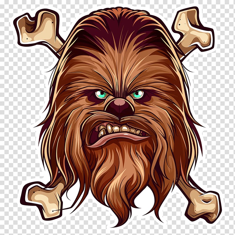 brown hairy monster , Chewbacca Anakin Skywalker Leia Organa Star Wars, chewbacca transparent background PNG clipart