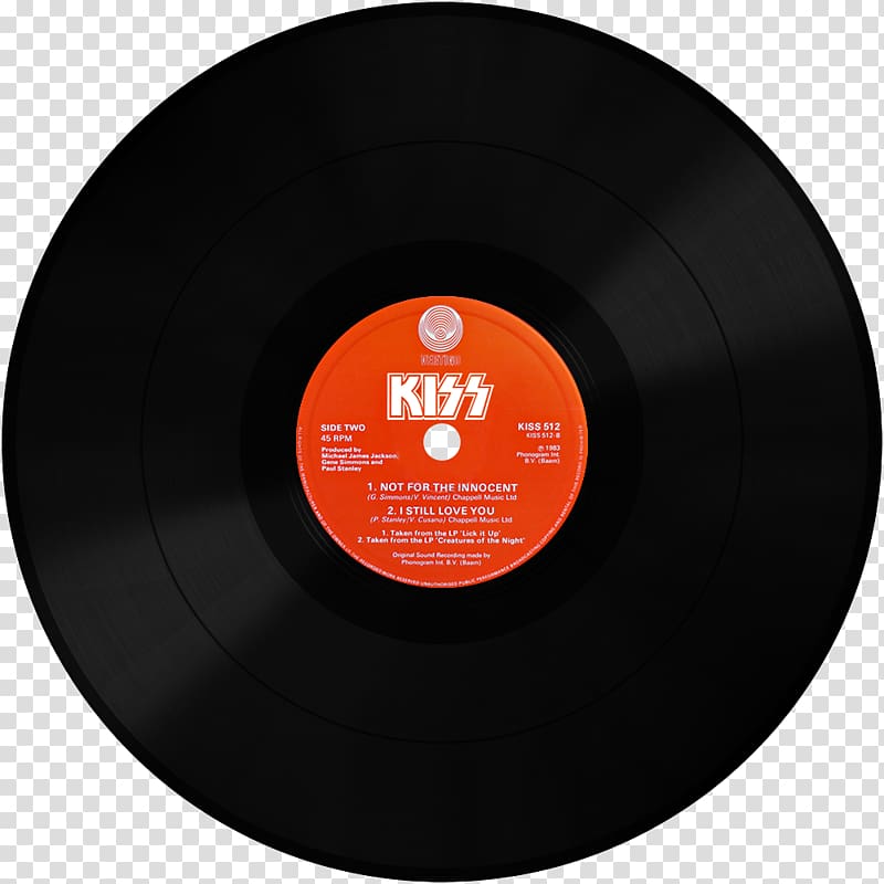 Phonograph record Compact disc Lick It Up LP record Album, Cassette transparent background PNG clipart