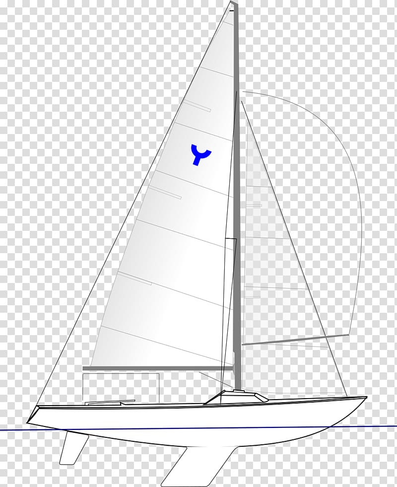 Sailboat Sailing Yngling, Sailing transparent background PNG clipart ...