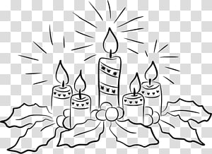 [37+] Advent Wreath Candle Clipart Black And White