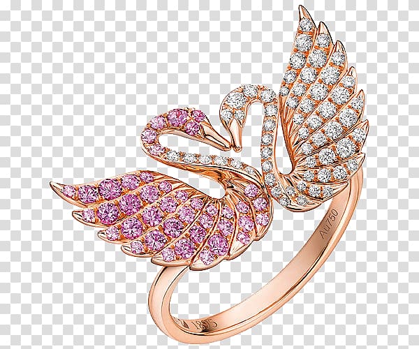 Cygnini yaxiya jewelry Ring Swarovski AG Jewellery, Swarovski jewelry color Swan Ring transparent background PNG clipart