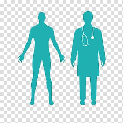 human and doctor silhouettes, Infographic Human body, Doctor silhouette transparent background PNG clipart