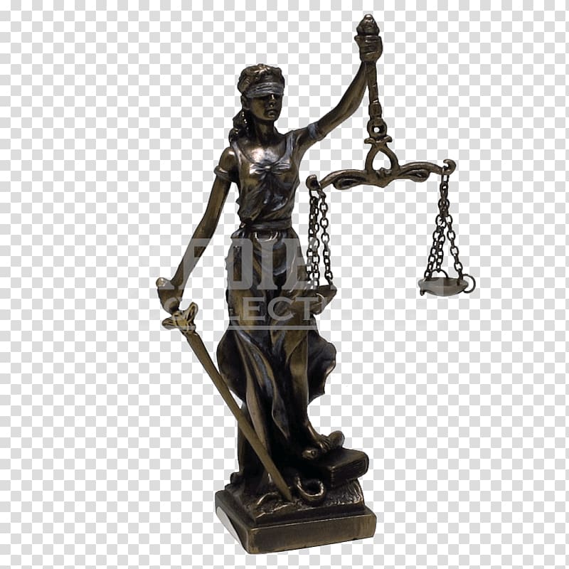 Lady Justice Bronze sculpture Statue Dike, lady justice transparent background PNG clipart