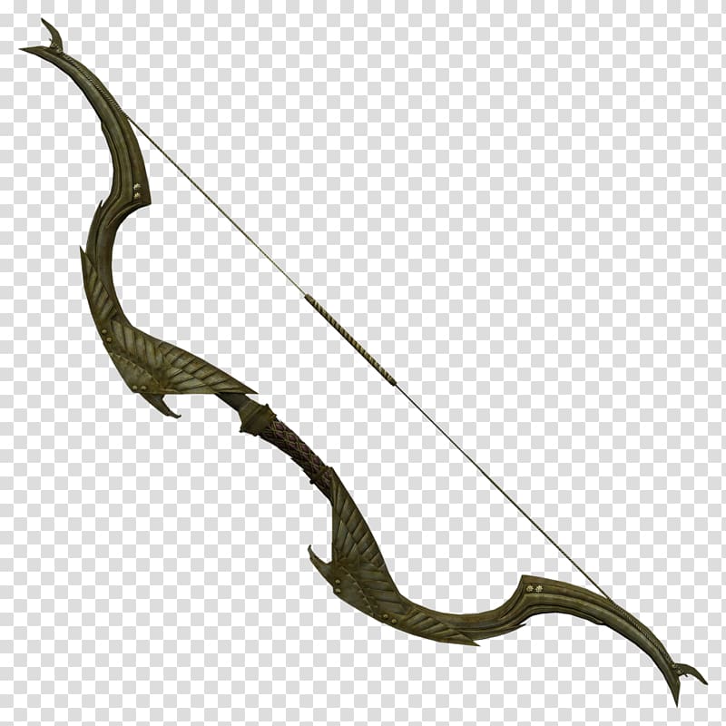 The Elder Scrolls V: Skyrim – Dragonborn Oblivion Bow and arrow Weapon, weapon transparent background PNG clipart
