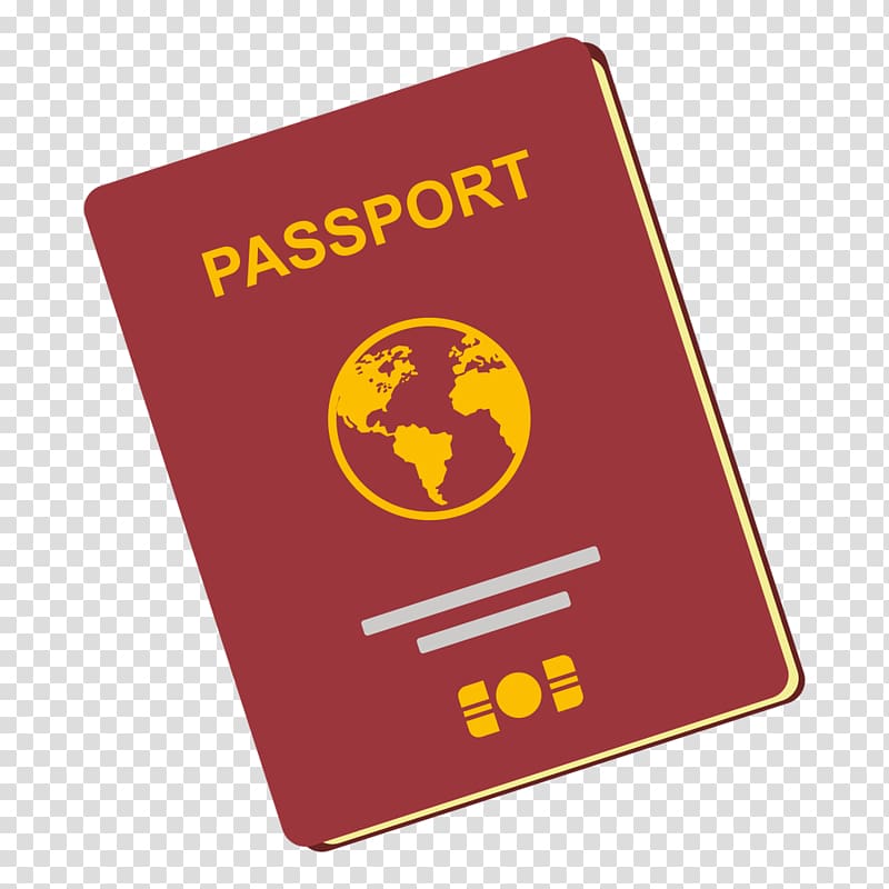 red and yellow Passport book illustration, Passport Scalable Graphics Icon, travel passport transparent background PNG clipart