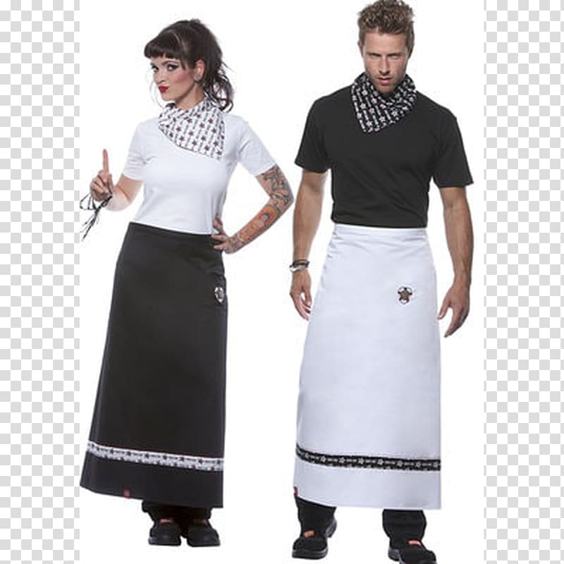 White Apron Skirt Costume Workwear, ust logo transparent background PNG clipart