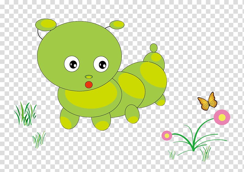 Cartoon Caterpillar Insect, insect transparent background PNG clipart
