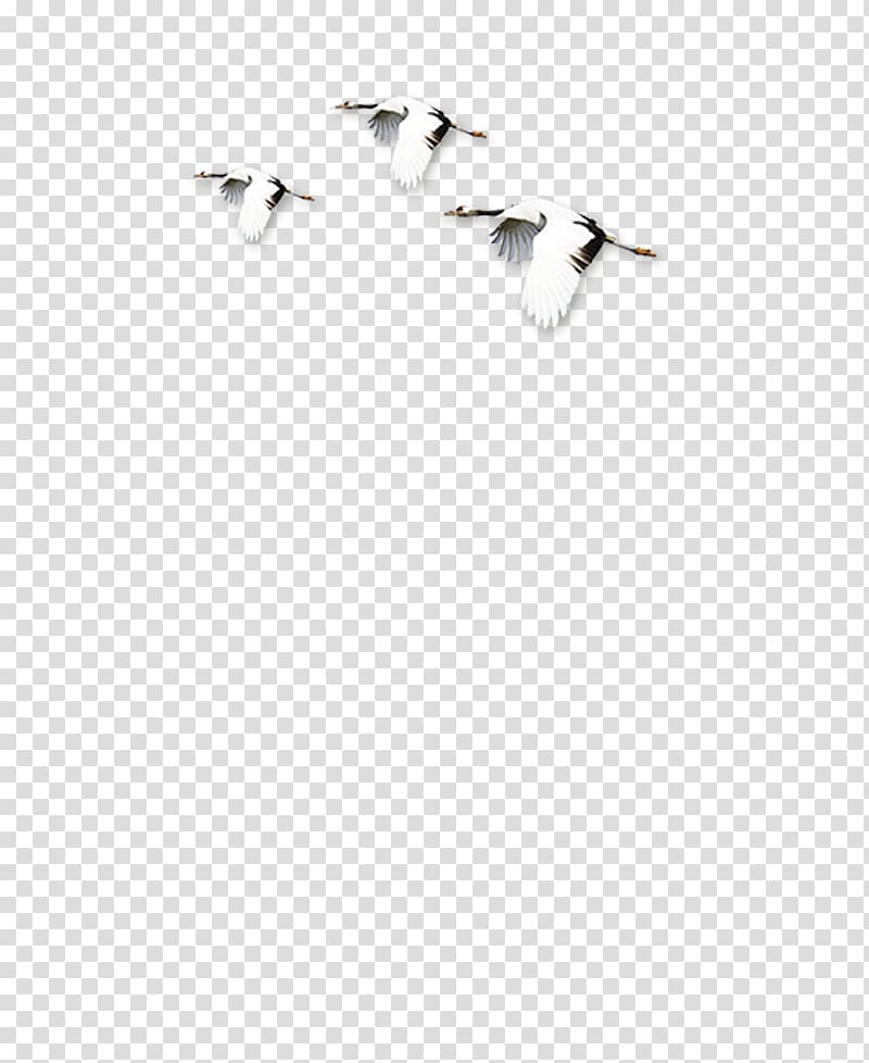 White Black Angle Pattern, Chinese ink painting style, birds, crane, fly transparent background PNG clipart