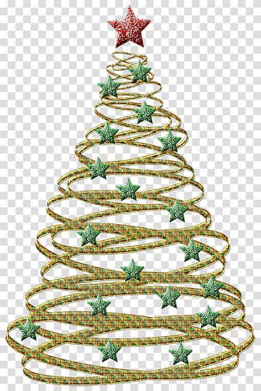 Christmas tree Black and white Christmas ornament , gold corner transparent background PNG clipart