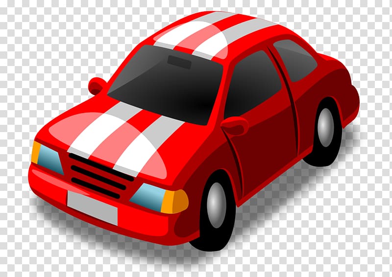 Model car Toy , Red Car transparent background PNG clipart