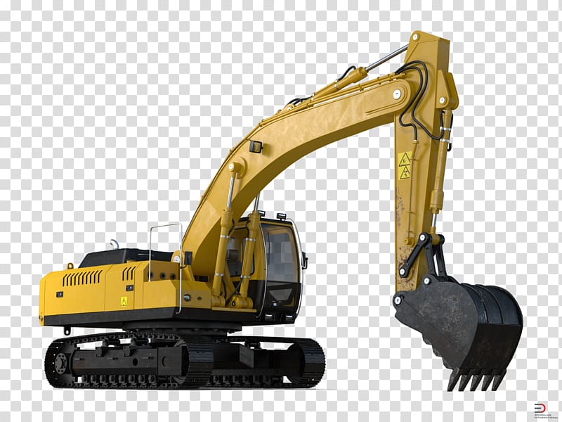 Bulldozer Excavator Heavy Machinery Wheel tractor-scraper, excavator transparent background PNG clipart