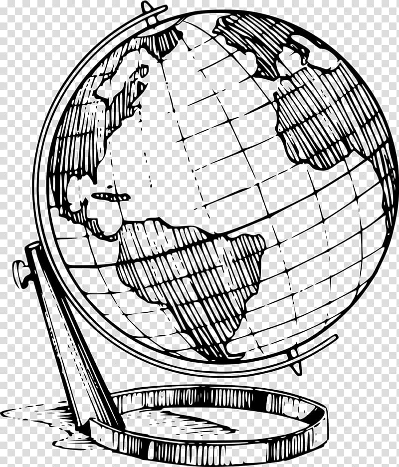 Globe Earth Line art , globe transparent background PNG clipart