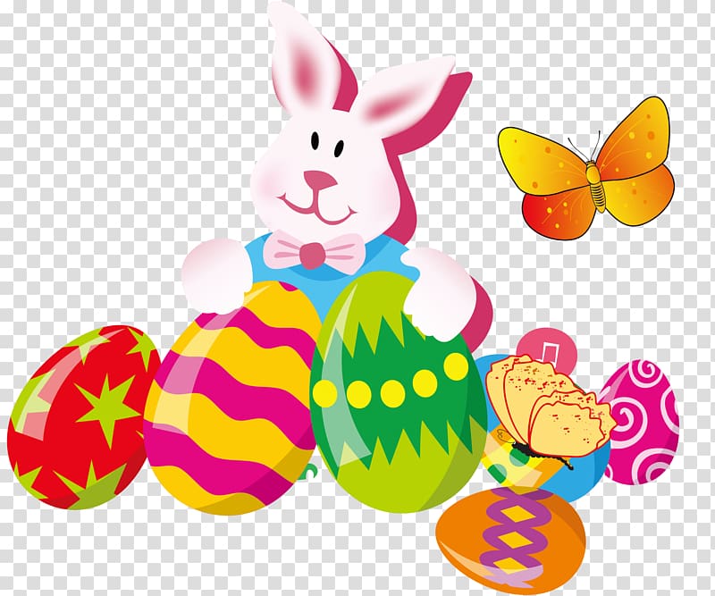 Easter Bunny Microsoft PowerPoint Easter egg Ppt, Rabbit transparent background PNG clipart