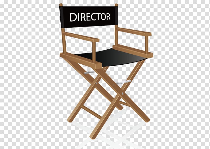 brown and black director's chair, Table Directors chair Wood Folding chair, Director chair transparent background PNG clipart