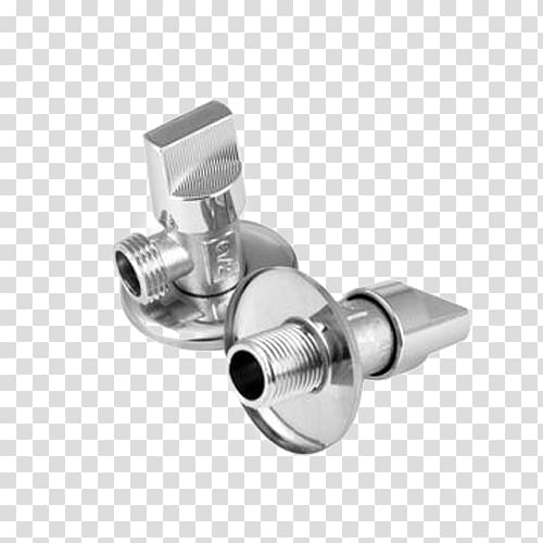 Valve hot water dispenser Stainless steel, Special copper hot and cold water valve Triangle transparent background PNG clipart