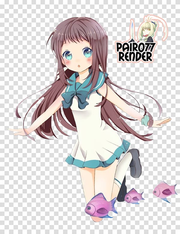 Manaka Mukaido Rendering Anime Manga, nagi no asukara transparent background PNG clipart