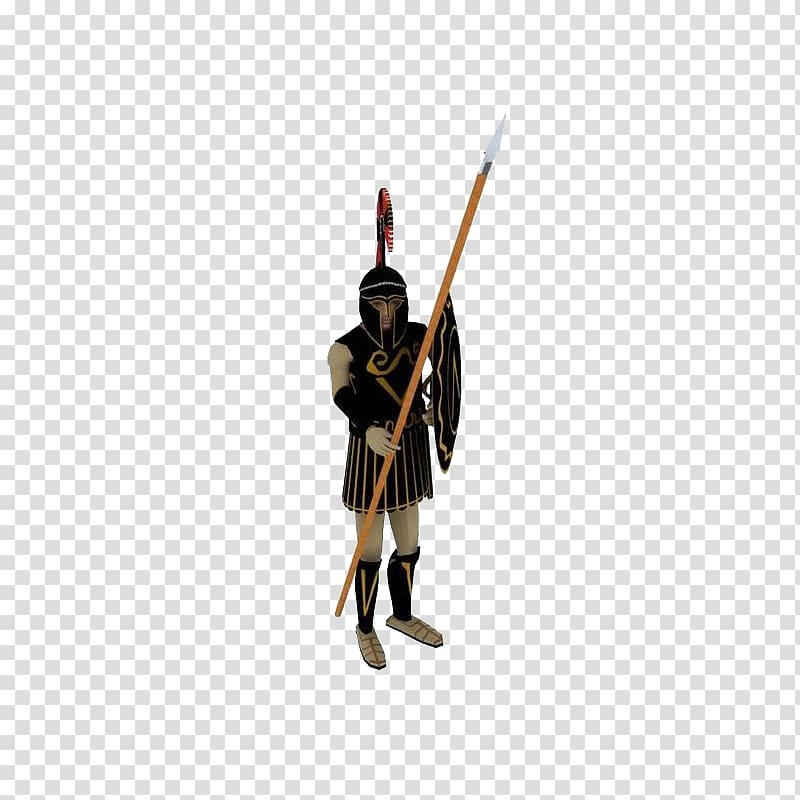 Shield Spear Weapon Ancient history Soldier, Ancient Warrior transparent background PNG clipart