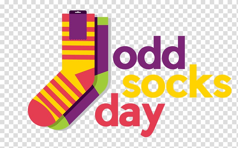 ODD SOCKS DAY Logo Product design Brand Mental Illness Awareness Week, Teen Mental Health School transparent background PNG clipart