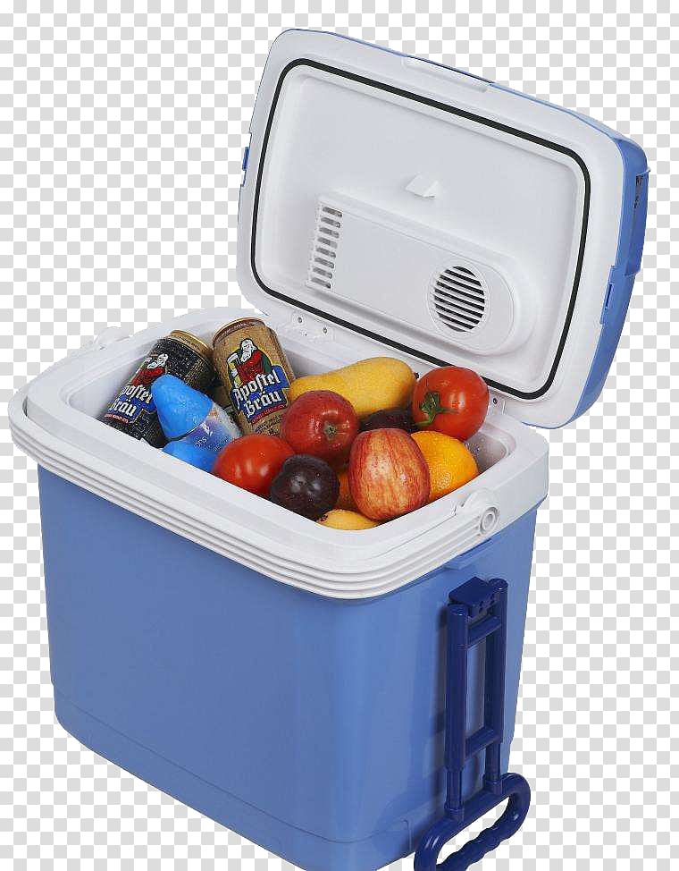 Cooler Refrigerator Chiller, Car refrigerator decoration design free pull free transparent background PNG clipart