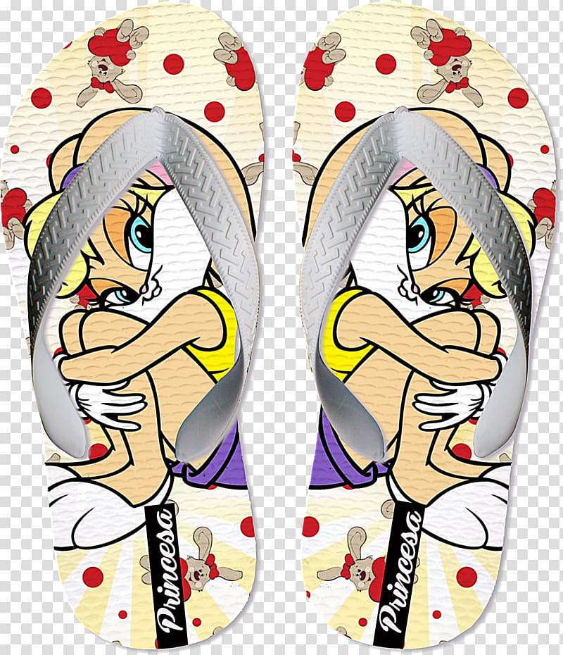 Lola Bunny Flip-flops Bugs Bunny Havaianas Cartoon, rabbit transparent background PNG clipart