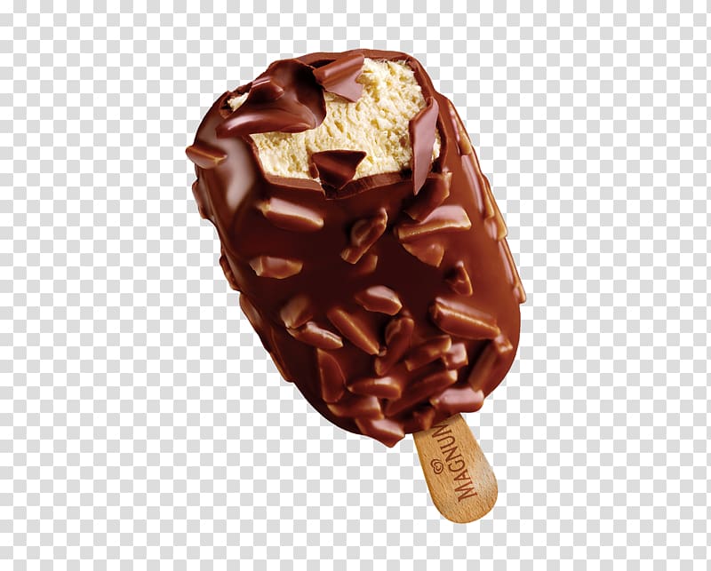 Chocolate ice cream Ice Cream Cones Magnum, vanilla transparent background PNG clipart