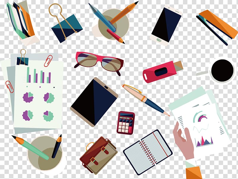 Icon, Flat Creative business office tools PPT icon transparent background PNG clipart