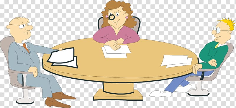 Animation Meeting , A clerk in a meeting transparent background PNG clipart