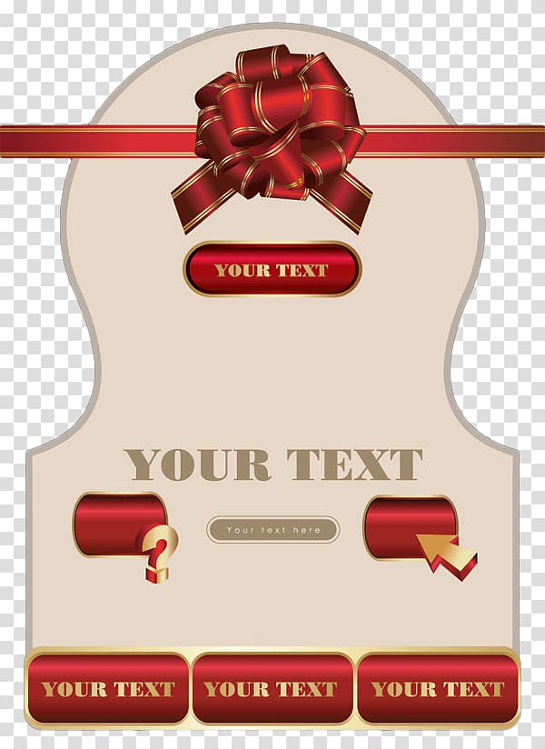 Ribbon , Red ribbon tag transparent background PNG clipart