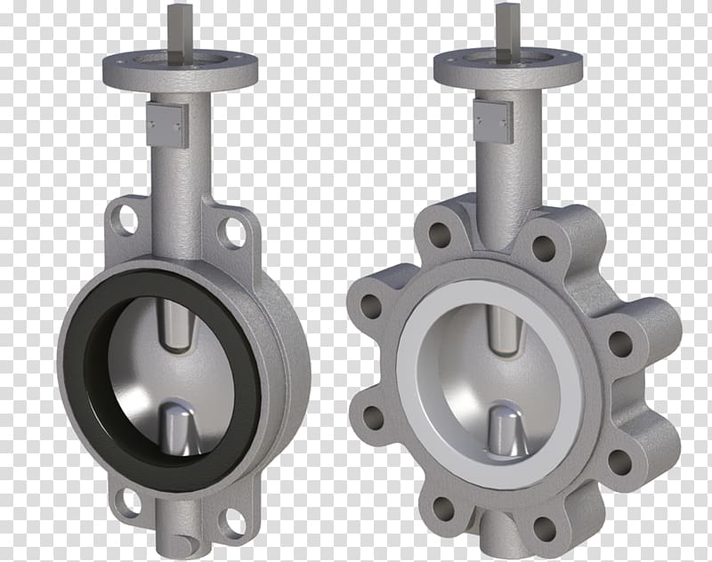 Butterfly valve Stainless steel Valve actuator Flange, Seal transparent background PNG clipart