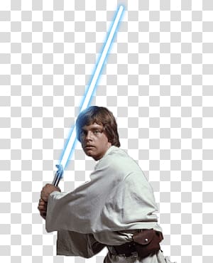 Luke Skywalker, Luke Skywalker Lightsaber transparent background PNG clipart