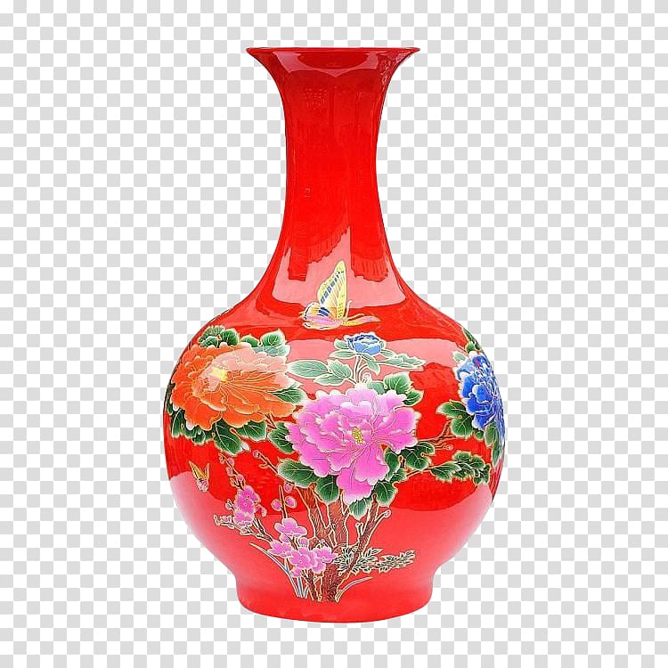 Jingdezhen Yuncheng County Vase Ceramic Porcelain, vase transparent background PNG clipart