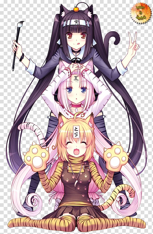 Nekopara Catgirl Anime, Neko Works transparent background PNG clipart