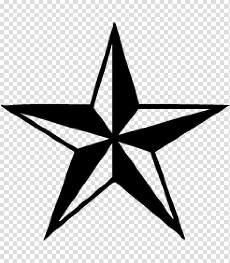 Star , three-dimensional five-pointed star transparent background PNG clipart