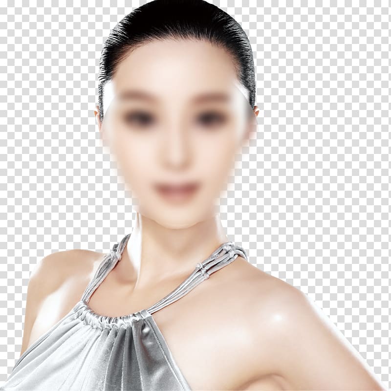 Cosmetics advertising Lotion Cream Skin, Fan Bingbing Smiling female material transparent background PNG clipart