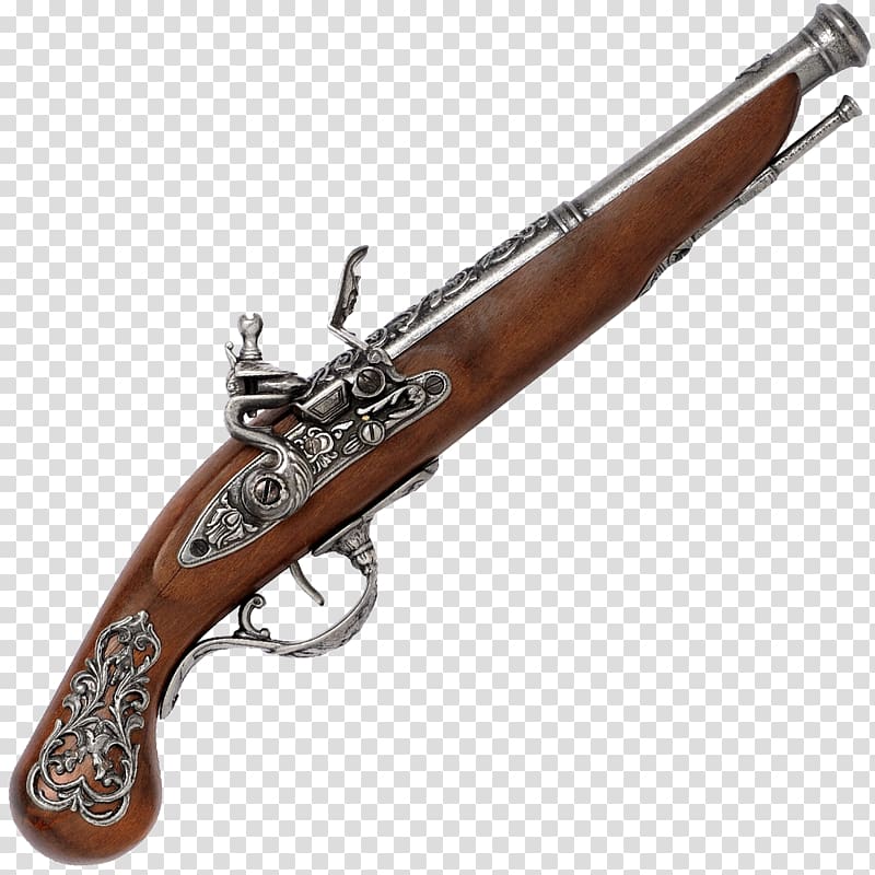 Weapon Flintlock Gun Blunderbuss Pistol, muzzle flash transparent background PNG clipart