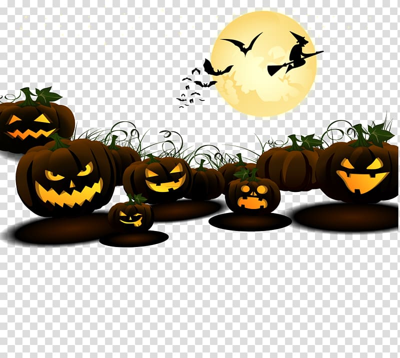 Halloween Jack-o'-lantern , Creative Halloween transparent background PNG clipart