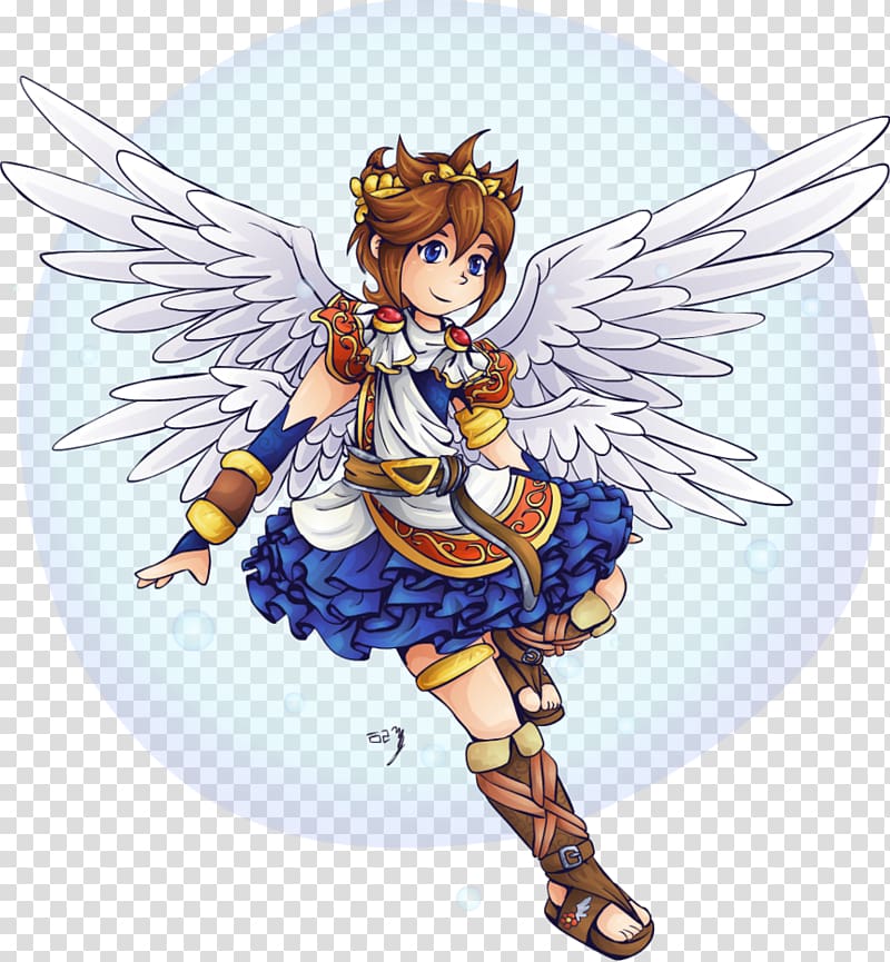 Kid Icarus: Uprising Link Pit Super Smash Bros. Brawl, angel kid transparent background PNG clipart