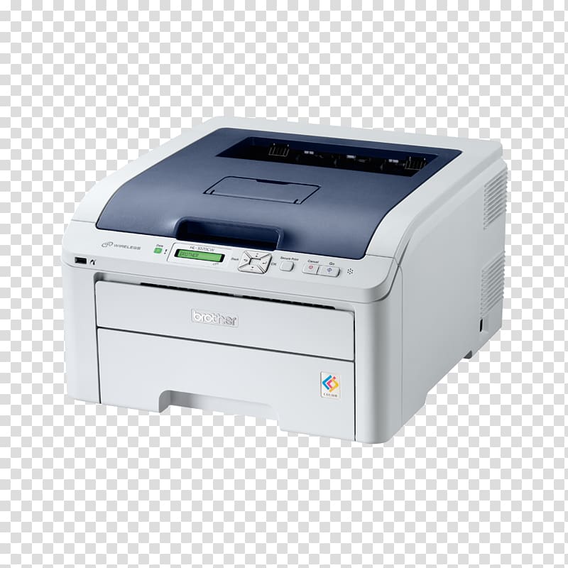 Laser printing LED printer Brother Industries, printer transparent background PNG clipart