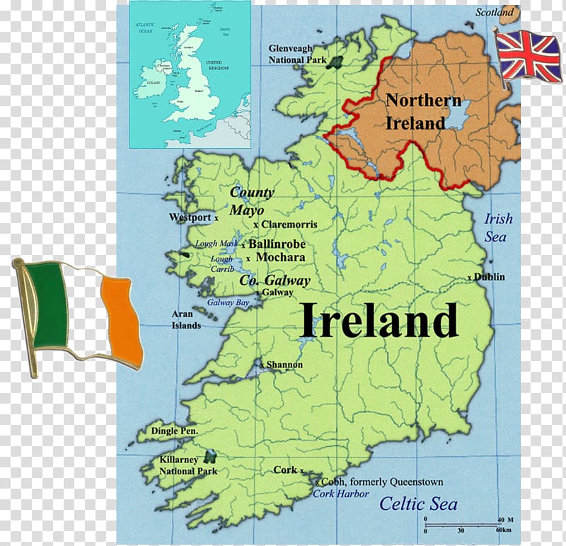 Ireland British Isles Irish Sea United Kingdom Map, others transparent background PNG clipart