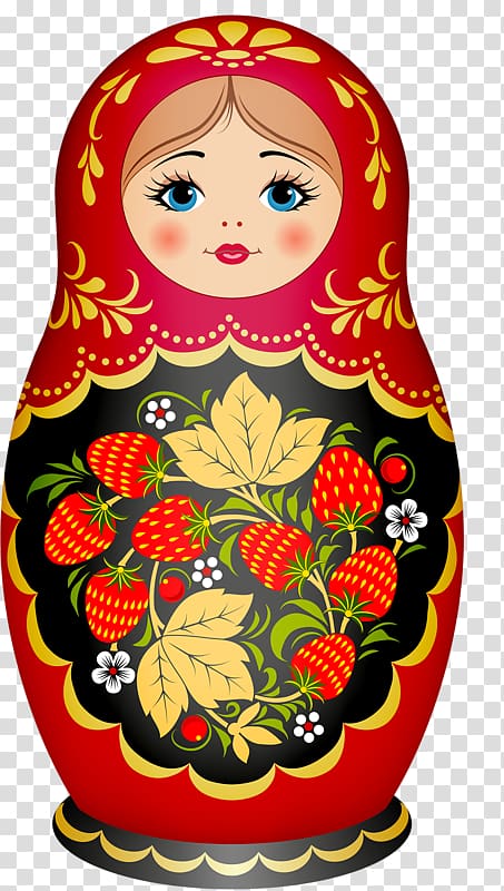 Matryoshka doll , Cloth doll pattern transparent background PNG clipart