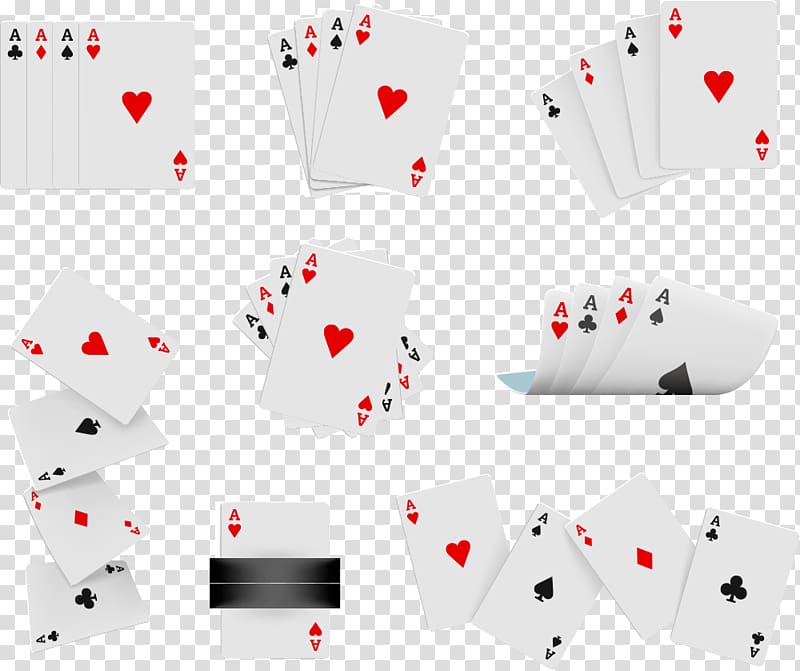 Euclidean Playing card Illustration, messy cards transparent background PNG clipart