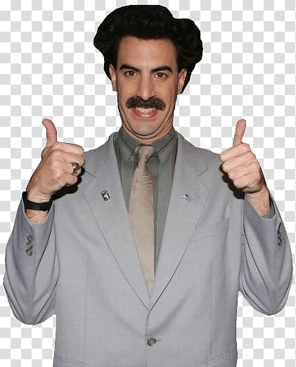 man showing thumbs up, Borat Thumbs Up transparent background PNG clipart