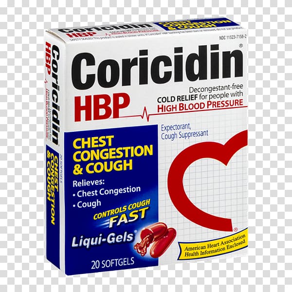 Coricidin Common cold Cough Hypertension Influenza, tablet transparent background PNG clipart