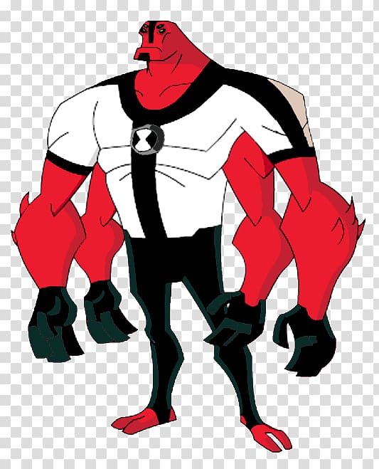 Four Arms Ben Tennyson Ben 10 Cartoon Network XLR8, four arms heatblast transparent background PNG clipart