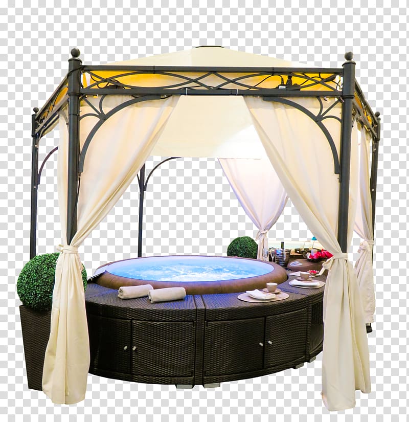 Bed frame Gazebo Baths Curtain Bathroom, bed transparent background PNG clipart