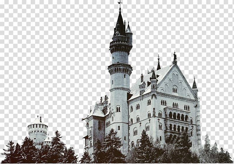 Neuschwanstein Castle Hohenzollern Castle Bavarian Alps Desktop , Castle transparent background PNG clipart