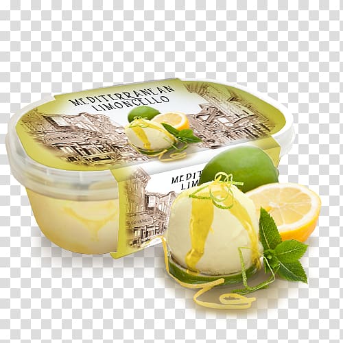 Gelato Ice cream Limoncello Italian cuisine Lemon, ice cream transparent background PNG clipart