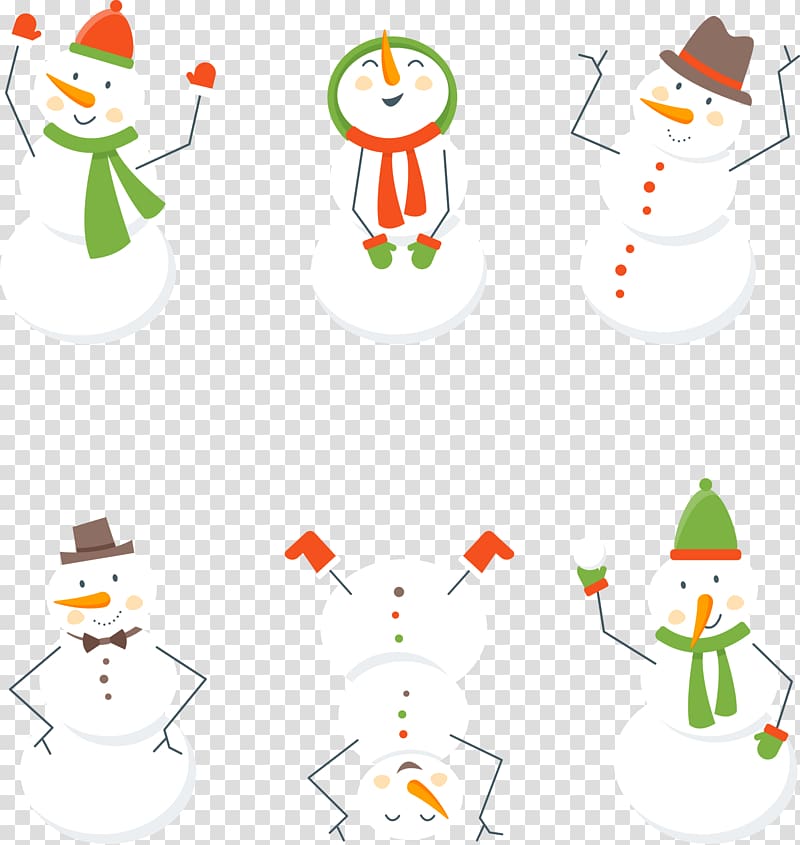 Christmas tree Snowman , Inverted Christmas snowman transparent background PNG clipart